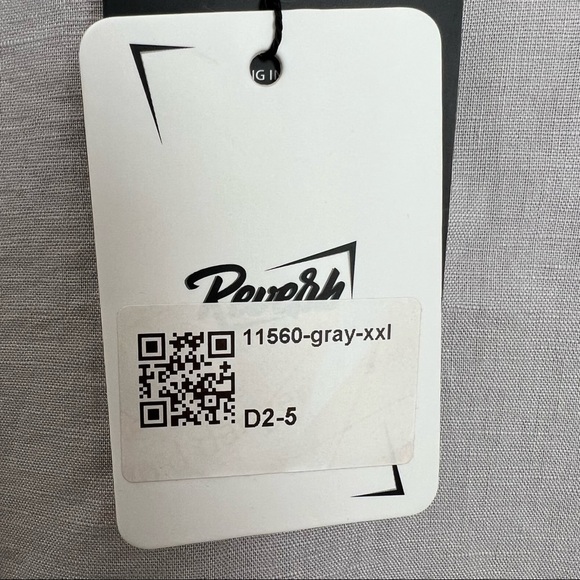 Reverb Gray Linen Feel Top - Picture 7 of 7